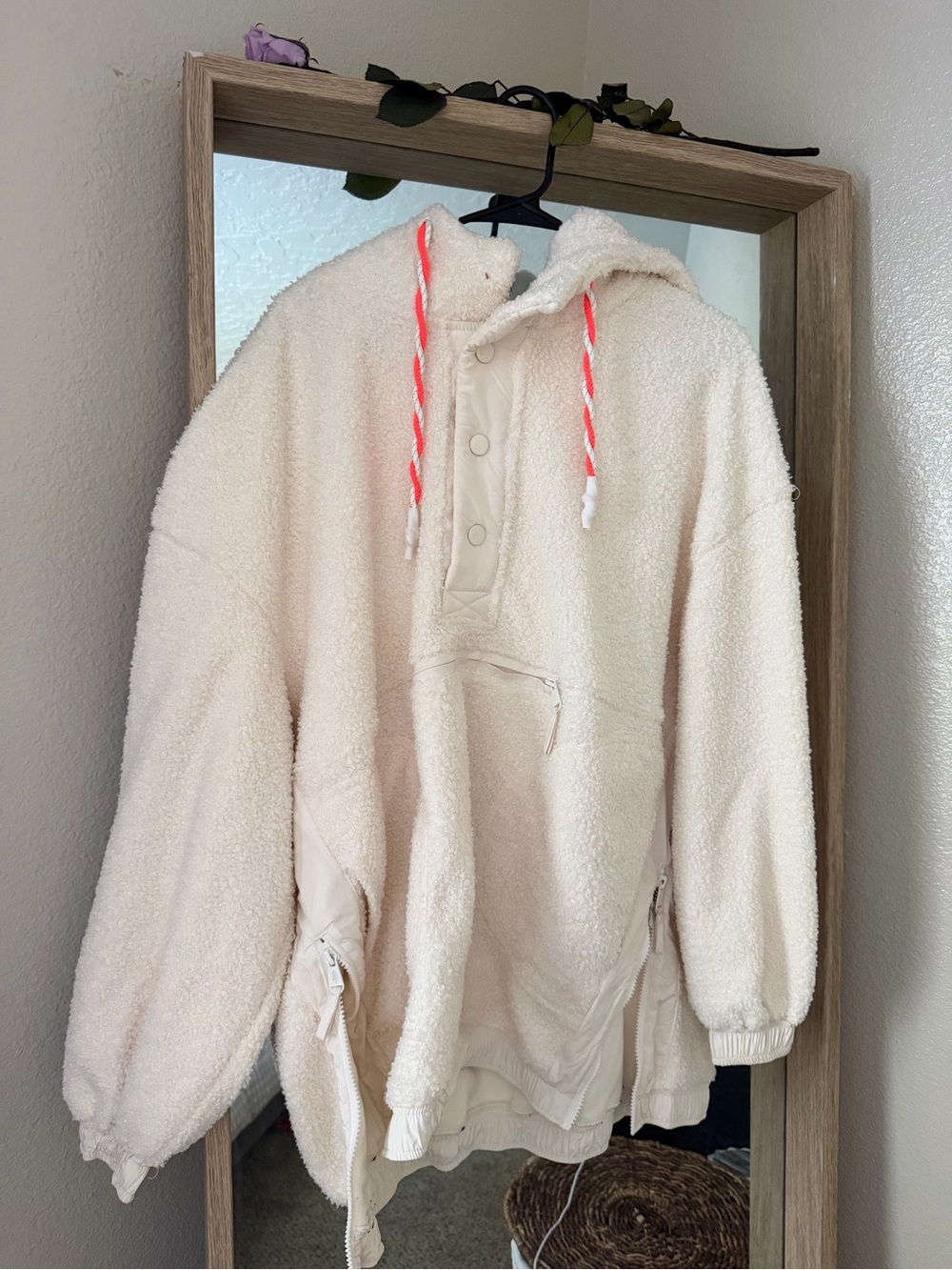 FP Movement Fuzzy Was She Fleece Pullover Brushed Sail S